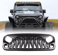 JK Mustang Grill Matte Black