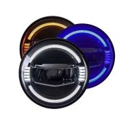 7" 100W Dynamic Triple Halo LED Headlight